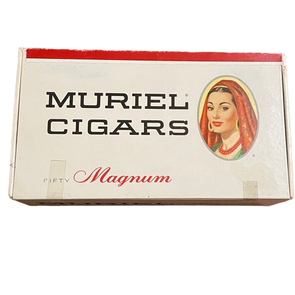 Vintage MURIEL Cigars Magnum Cigar Box-10 Cent Each 9.5" x 5.25" x 3.25" approx - Picture 9 of 16